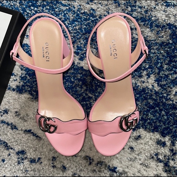 RARE Gucci MARMONT 55 PLATFORM SANDAL 38.5 / 8.5 - Picture 6 of 11